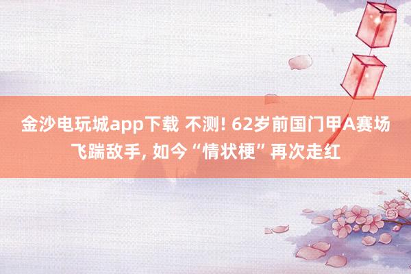 金沙电玩城app下载 不测! 62岁前国门甲A赛场飞踹敌手， 如今“情状梗”再次走红