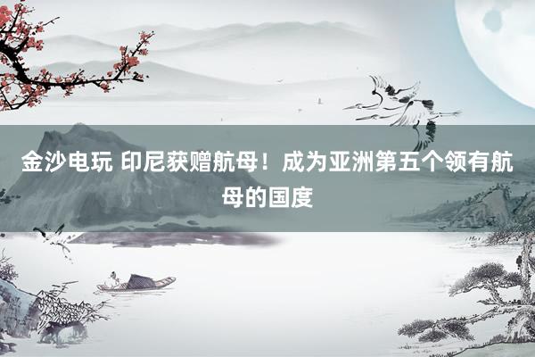金沙电玩 印尼获赠航母！成为亚洲第五个领有航母的国度