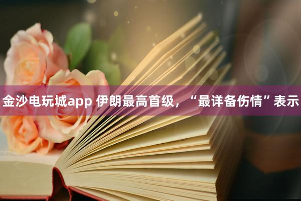 金沙电玩城app 伊朗最高首级，“最详备伤情”表示