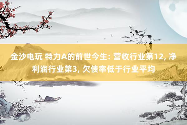 金沙电玩 特力A的前世今生: 营收行业第12, 净利润行业第3, 欠债率低于行业平均