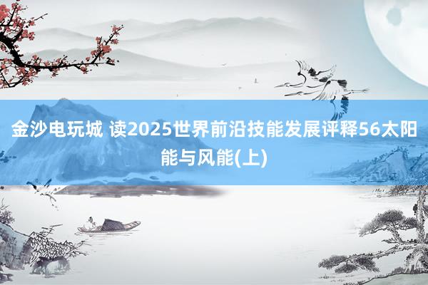 金沙电玩城 读2025世界前沿技能发展评释56太阳能与风能(上)