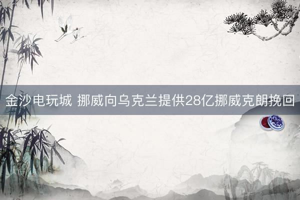 金沙电玩城 挪威向乌克兰提供28亿挪威克朗挽回